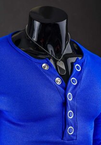 Men's Plain Long Sleeve Top Royal Blue Bolf 145362