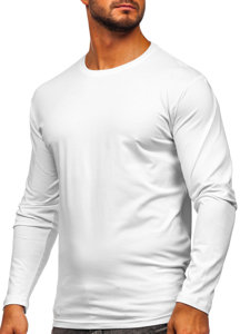 Men's Plain Long Sleeve Top White Bolf 1209