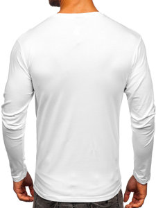 Men's Plain Long Sleeve Top White Bolf 1209