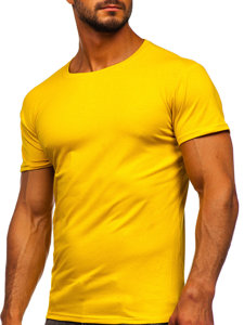 Men's Plain T-shirt Dark Yellow Bolf 2005