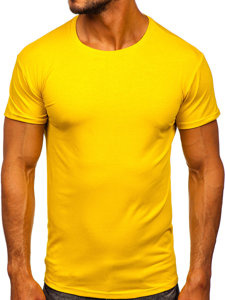 Men's Plain T-shirt Dark Yellow Bolf 2005