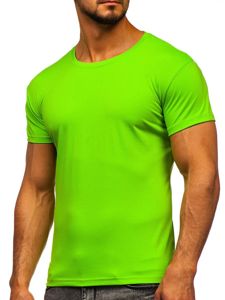Men's Plain T-shirt Light Green Bolf 2005