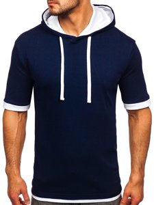 Men's Plain T-shirt Navy Blue Bolf 08