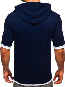 Men's Plain T-shirt Navy Blue Bolf 08