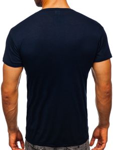 Men's Plain T-shirt Navy Blue Bolf NB003