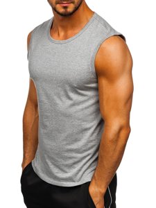 Men's Plain Tank Top Grey Bolf 99001