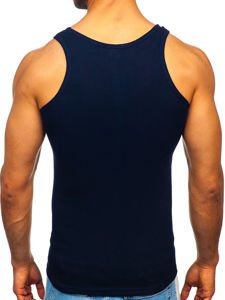 Men's Plain Tank Top Navy Blue Bolf NB002