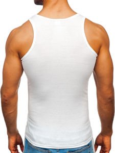 Men's Plain Tank Top White Bolf NB002