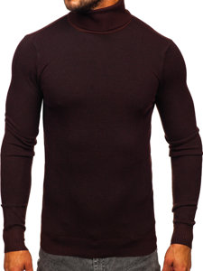 Men's Polo Neck Sweater Brown Bolf W2-20125