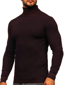 Men's Polo Neck Sweater Brown Bolf W2-20125