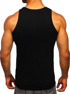 Men's Printed Boxer Tank Top Black Bolf 14837