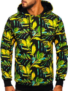 Men's Printed Hoodie Black Bolf 141030