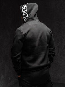 Men's Printed Hoodie Black Bolf 147050A