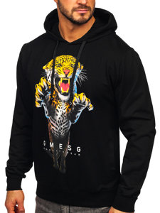 Men's Printed Hoodie Black Bolf 6139