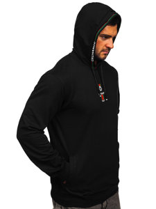 Men's Printed Hoodie Black Bolf 6427