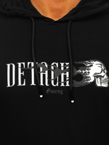 Men's Printed Hoodie Black Bolf 6436