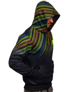 Men's Printed Hoodie Black Bolf HM258