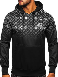 Men's Printed Hoodie Black Bolf HM507