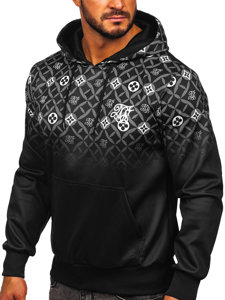 Men's Printed Hoodie Black Bolf HM507