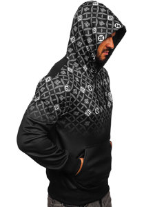 Men's Printed Hoodie Black Bolf HM507