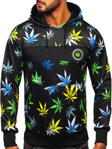 Men's Printed Hoodie Black Bolf HM517