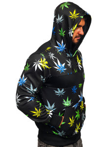 Men's Printed Hoodie Black Bolf HM517