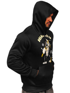 Men's Printed Hoodie Black Bolf HM563