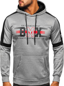 Men's Printed Hoodie Grey Bolf HY973