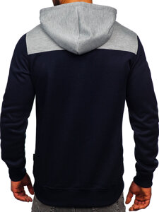 Men's Printed Hoodie Grey Bolf W3878