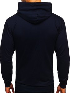 Men's Printed Hoodie Navy Blue Bolf 6146