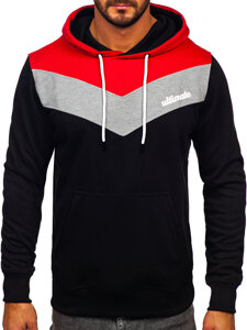 Men's Printed Hoodie Red Bolf W3878