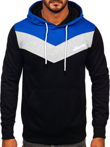 Men's Printed Hoodie Royal Blue Bolf W3878