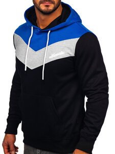 Men's Printed Hoodie Royal Blue Bolf W3878