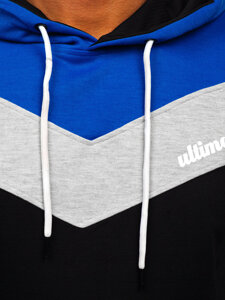 Men's Printed Hoodie Royal Blue Bolf W3878