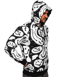 Men's Printed Hoodie White Bolf 141032