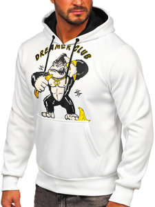 Men's Printed Hoodie White Bolf HM563