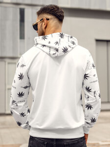 Men's Printed Hoodie White Bolf HM628A