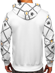 Men's Printed Hoodie White Bolf HM630