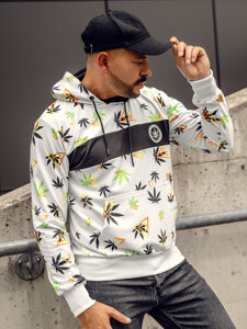 Men's Printed Hoodie White Bolf HM631A