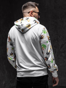 Men's Printed Hoodie White Bolf HM631A1