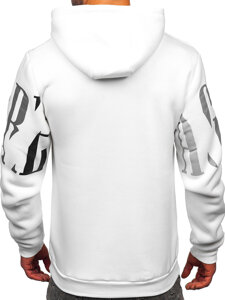 Men's Printed Hoodie White Bolf LJ0571