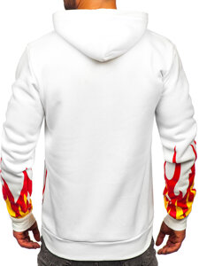 Men's Printed Hoodie White Bolf LK63