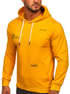 Men's Printed Hoodie Yellow Bolf 8754