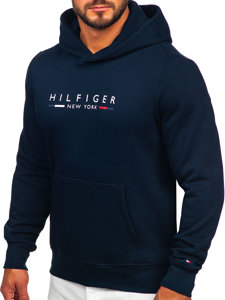 Men's Printed Kangaroo Hoodie Navy Blue Tommy Hilfiger MW0MW29301