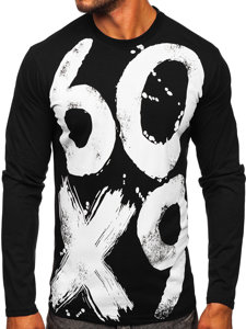 Men's Printed Long Sleeve Top Black Bolf 146745