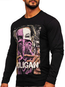 Men's Printed Long Sleeve Top Black Bolf 146749