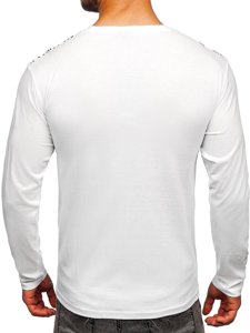 Men's Printed Long Sleeve Top White Bolf 1213