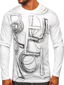 Men's Printed Long Sleeve Top White Bolf 146743