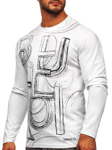 Men's Printed Long Sleeve Top White Bolf 146743