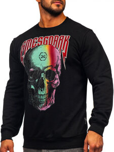 Men's Printed Sweatshirt Black Bolf 6445